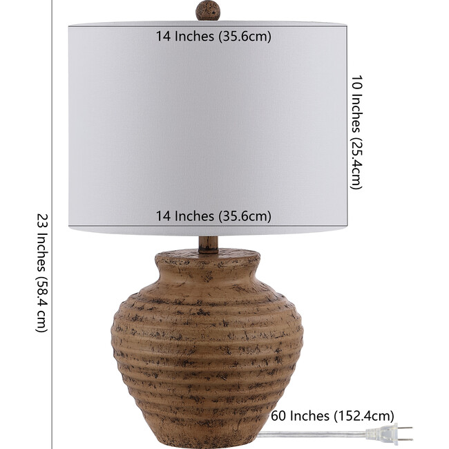 Kamryn Table Lamp, Brown - Lighting - 3