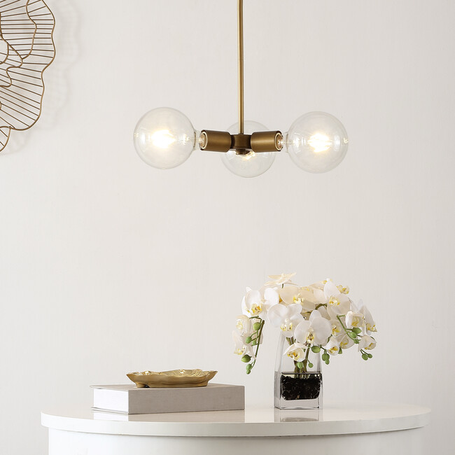 Harkin 3 Light Adjustable Pendant, Metallic - Lighting - 2