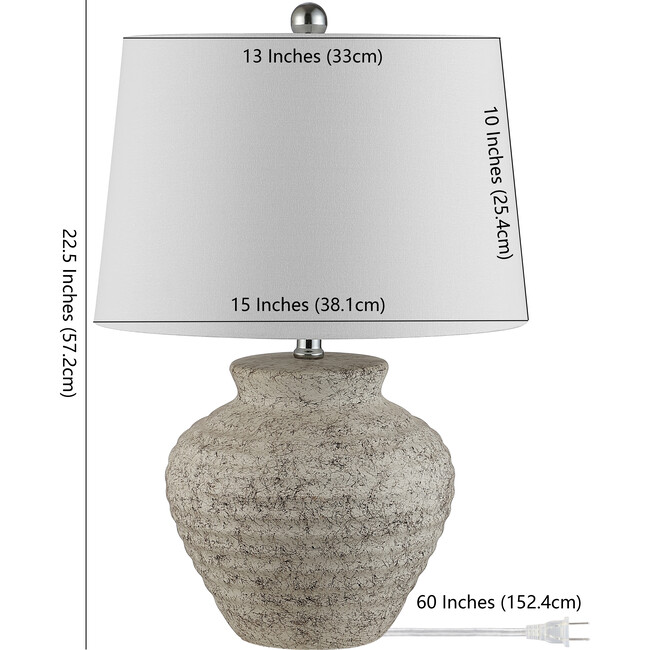 Ledger Table Lamp, Grey - Lighting - 3