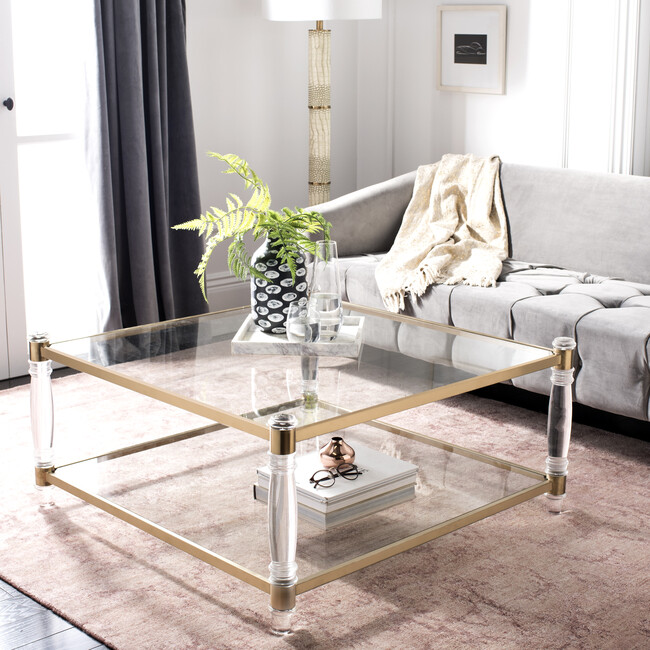 Isabelle Acrylic Coffee Table, Clear