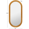 Jeanelle Oval Gold Mirror, Gold - Mirrors - 4