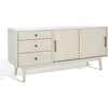 Tomas Mid-Century Media Stand, White - Storage - 4