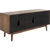 Tomas Mid-Century Media Stand, Brown - Storage - 6