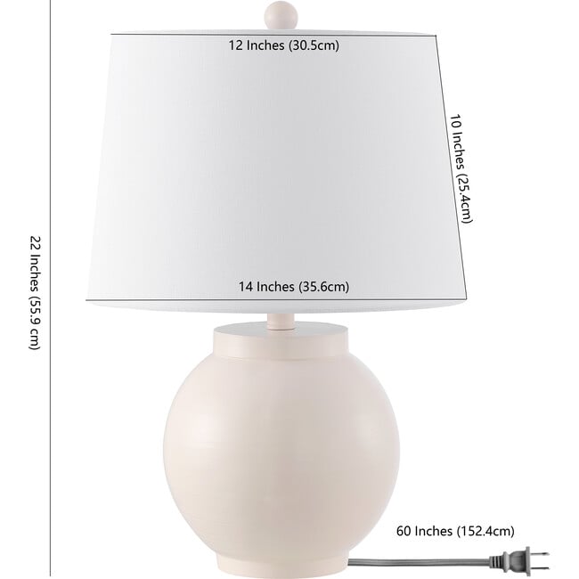 Lemeni Table Lamp, Cream - Lighting - 3