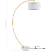 Madigan Floor Lamp, Gold - Lighting - 3
