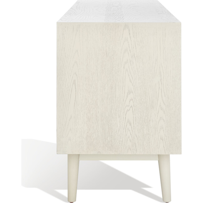 Tomas Mid-Century Media Stand, White - Storage - 5