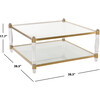 Isabelle Acrylic Coffee Table, Clear - Accent Tables - 4