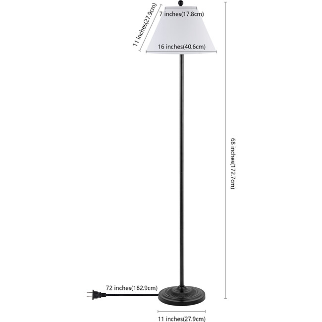 Hallie Floor Lamp, Black - Lighting - 3