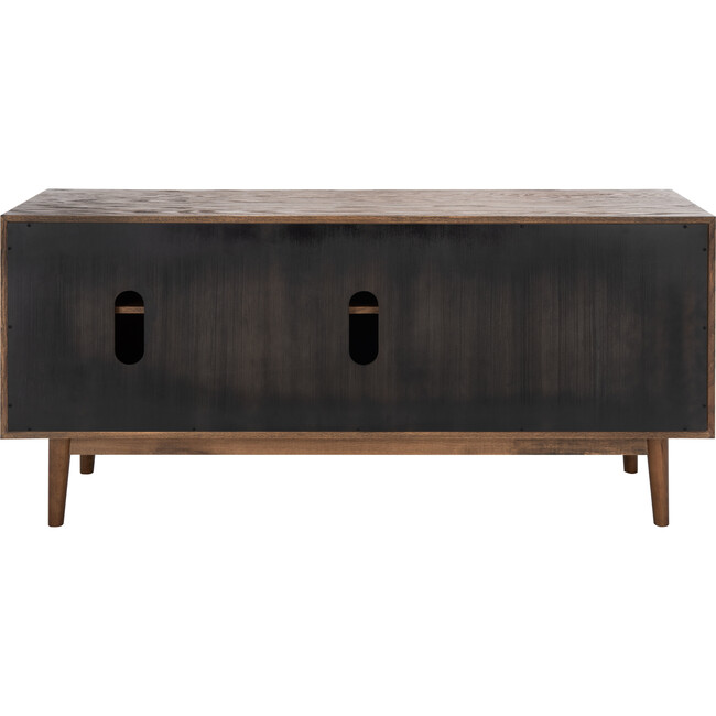 Tomas Mid-Century Media Stand, Brown - Storage - 7