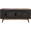 Tomas Mid-Century Media Stand, Brown - Storage - 7
