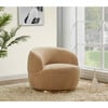Flynn Faux Lamb Wool Swivel Chair, Tan - Nursery Chairs - 2