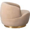 Flynn Faux Lamb Wool Swivel Chair, Tan - Nursery Chairs - 4