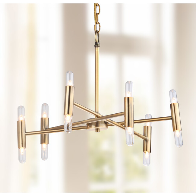Gale Chandelier, Gold - Lighting - 2