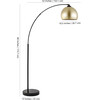 Glarien Floor Lamp, Gold - Lighting - 3
