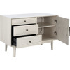 Elissa Mid-Century Small Media Stand, White - Storage - 3