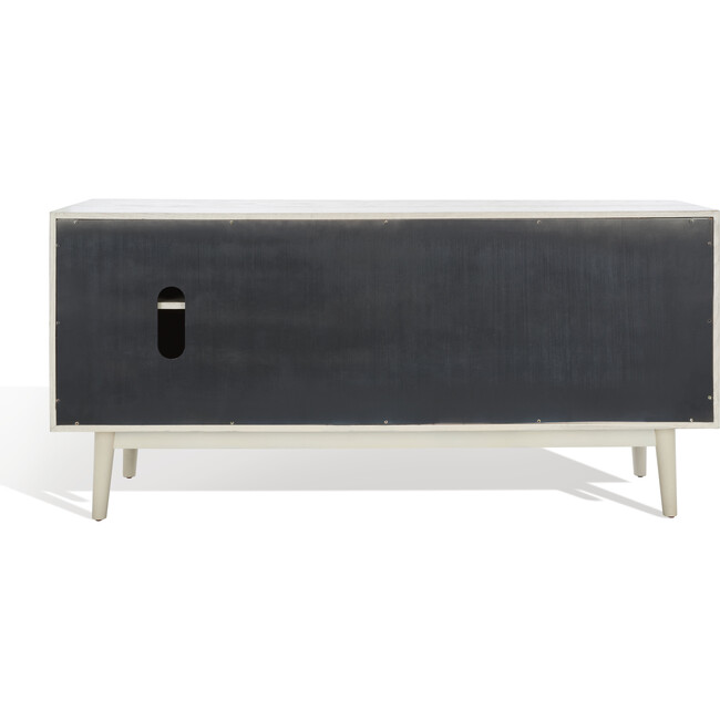 Tomas Mid-Century Media Stand, White - Storage - 6