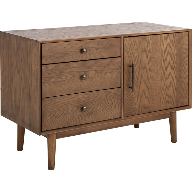 Elissa Mid-Century Small Media Stand, Brown - Storage - 3