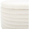Jaymie Boucle Storage Bench, White - Storage - 6