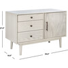 Elissa Mid-Century Small Media Stand, White - Storage - 4