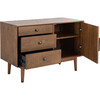Elissa Mid-Century Small Media Stand, Brown - Storage - 4