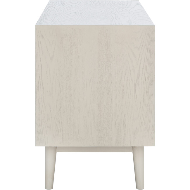 Elissa Mid-Century Small Media Stand, White - Storage - 5