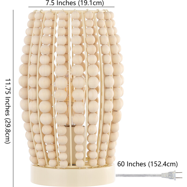 Darrow Table Lamp, Cream - Lighting - 3