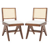 Colette Rattan Dining Chair, Set Of 2, Dark Brown - Accent Seating - 1 - thumbnail