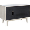 Elissa Mid-Century Small Media Stand, White - Storage - 6