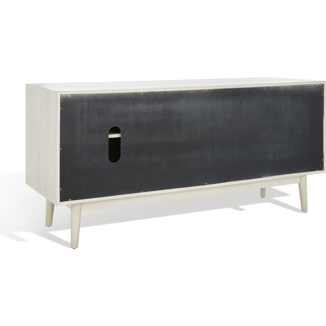Tomas Mid-Century Media Stand, White - Storage - 7