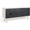 Tomas Mid-Century Media Stand, White - Storage - 7