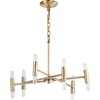 Gale Chandelier, Gold - Lighting - 4