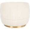 Flynn Faux Lamb Wool Swivel Chair, White - Nursery Chairs - 6