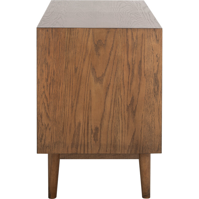 Elissa Mid-Century Small Media Stand, Brown - Storage - 6