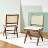 Colette Rattan Dining Chair, Set Of 2, Dark Brown - Accent Seating - 2