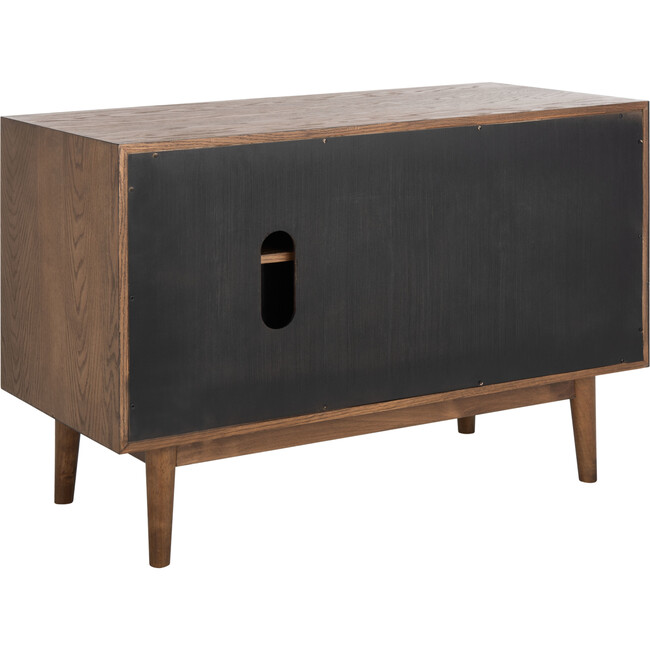 Elissa Mid-Century Small Media Stand, Brown - Storage - 7
