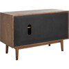 Elissa Mid-Century Small Media Stand, Brown - Storage - 7