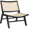 Auckland Rattan Accent Chair, Black - Accent Seating - 1 - thumbnail