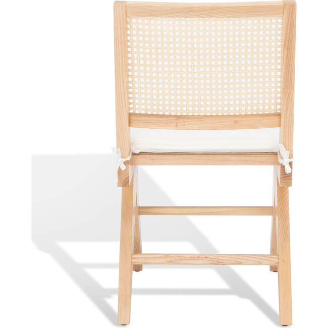 Colette Rattan Dining Chair, Set Of 2, Light Brown - Accent Seating - 4
