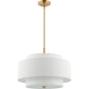 Cambrie Chandelier, White - Lighting - 1 - thumbnail
