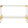 Arverne Acrylic  Console, Metallic - Accent Tables - 1 - thumbnail