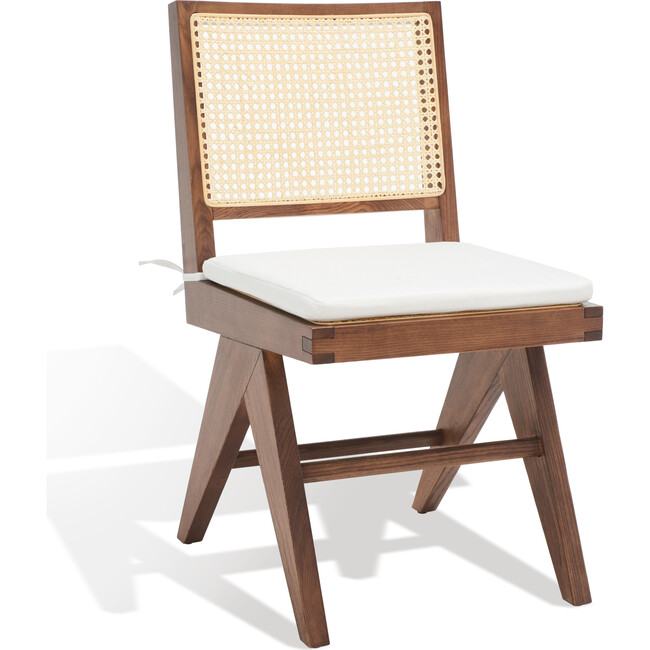 Colette Rattan Dining Chair, Set Of 2, Dark Brown - Accent Seating - 3