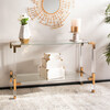 Arverne Acrylic  Console, Metallic - Accent Tables - 2