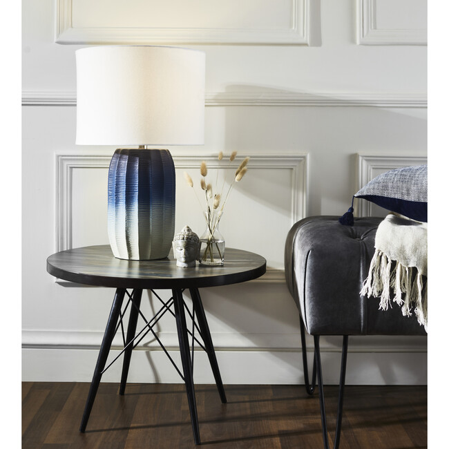 Adley Table Lamp, Blue
