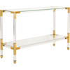 Arverne Acrylic  Console, Metallic - Accent Tables - 3