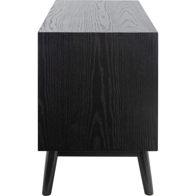 Elissa Mid-Century Small Media Stand, Black - Storage - 4