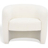 Everly Boucle Barrel Back Accent Chair, White - Nursery Chairs - 4