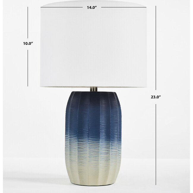 Adley Table Lamp, Blue - Lighting - 3