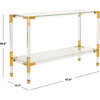 Arverne Acrylic  Console, Metallic - Accent Tables - 4 - thumbnail