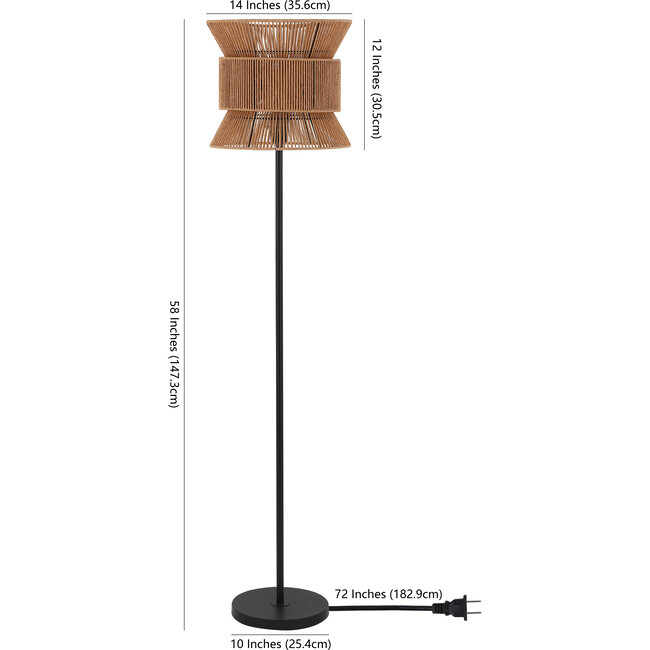 Boyer Floor Lamp, Brown - Lighting - 3