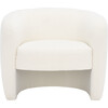 Everly Boucle Barrel Back Accent Chair, White - Nursery Chairs - 6